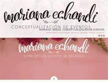 Tablet Screenshot of marianaechandi.com